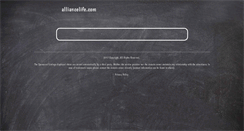 Desktop Screenshot of alliancelife.com